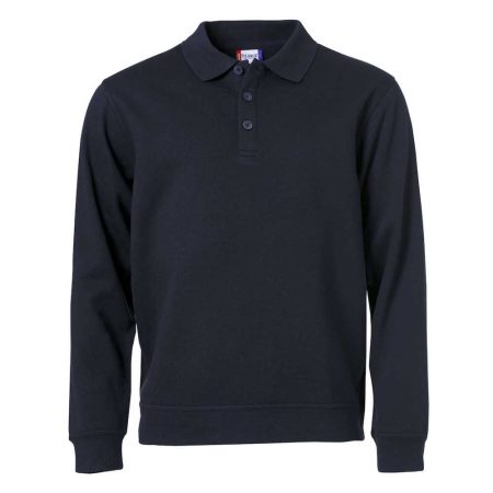 basic_polo_sweater_musta Clique Basic Polo Sweater