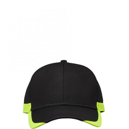 PRO-SPORT-musta-neonkeltainen-heijastava-front Pro Sport lippis