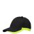 PRO-SPORT-musta-neonkeltainen-heijastava-side Pro Sport lippis