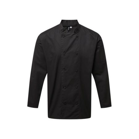 pitkahihainen_kokin_takki_coolchecker_black PITKÄHIHAINEN coolchecker® kokintakki